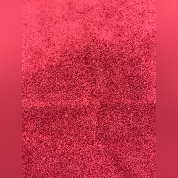 Vintage Nat Kaplan couture pink belted suede knee length skirt size 18 - Picture 6 of 10